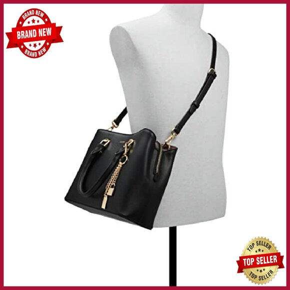 Medium Top Handle Tote Bag with Shoulder Strap & Zipper Closure